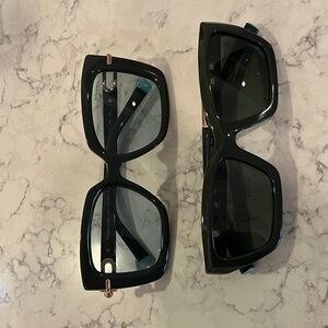 Bundle of Tiffany & Co. Green Sunglasses with Gold Accents
